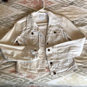 White jean jacket
